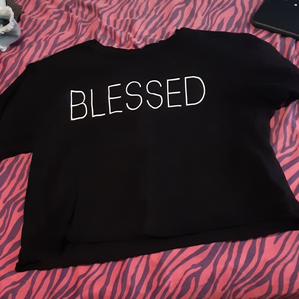 Black crop top♡
